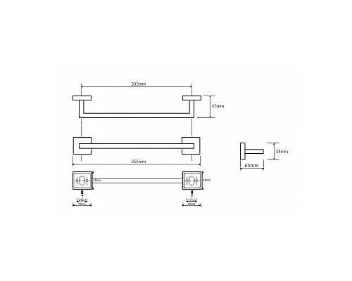 Держатель полотенца Bemeta 132204012 355мм