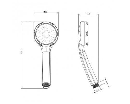 Ручной душ 1 режим Koller Pool