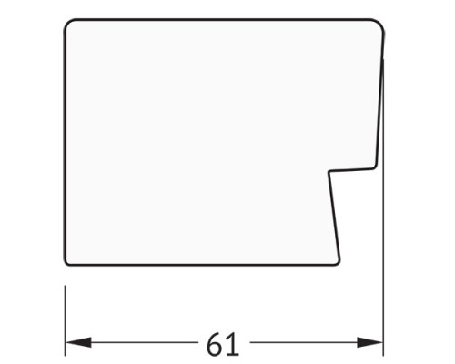 Зеркало Evoform Definite 84х64 BY 3172 в багетной раме - Алюминий 61 мм
