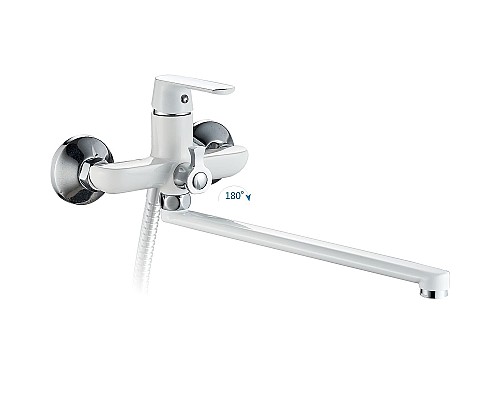 Смеситель для ванны Haiba HB22804 универсальный Белый