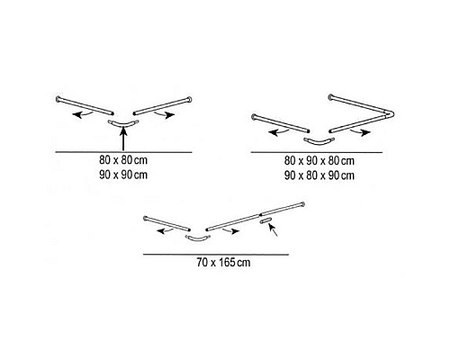 Карниз для ванны Ridder 59510 Хром
