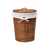 Плетеная корзина для белья WasserKRAFT WB-350-L с крышкой