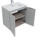 Тумба под раковину Aquanet Алвита New 70 303903 подвесная Серая матовая