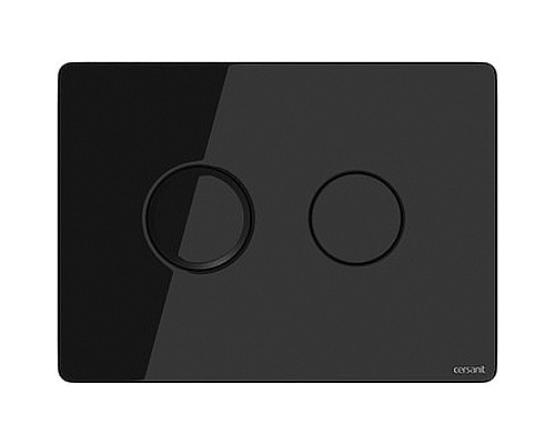 Клавиша смыва Cersanit Accento Circle P-BU-ACN-CIR-PN/Bl/Gl Черная глянцевая