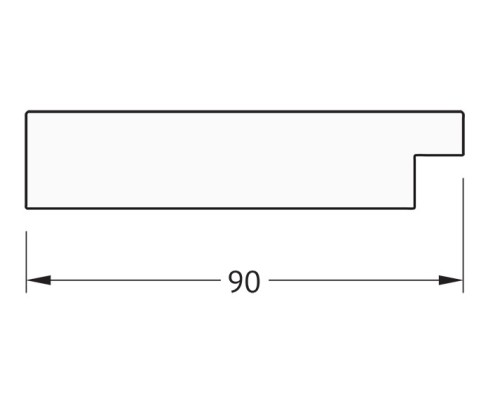 Зеркало Evoform Definite 150х60 BY 3120 в багетной раме - Бронзовая лава 90 мм