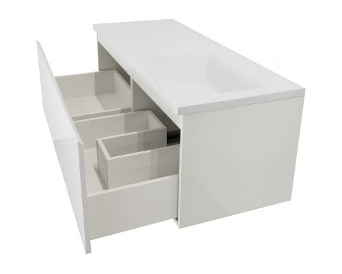 Тумба с раковиной Эстет Dallas Luxe 100 R ФР-00002320 подвесная Белая