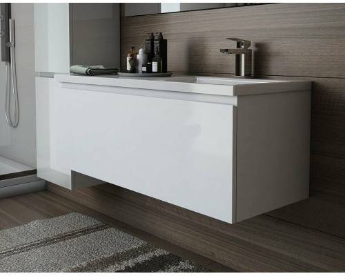 Тумба с раковиной Эстет Dallas Luxe 100 R ФР-00002320 подвесная Белая