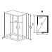 Душевая кабина Timo Premium 120x90 H-515R с баней с гидромассажем