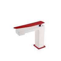 Смеситель для раковины низкий BohemeArmadi Art Q White-Red