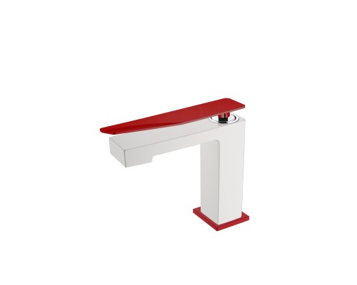 Смеситель для раковины низкий BohemeArmadi Art Q White-Red