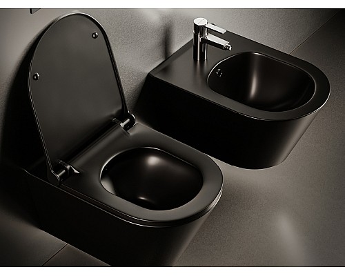 Биде подвесной, Boheme Avva Черный матовый