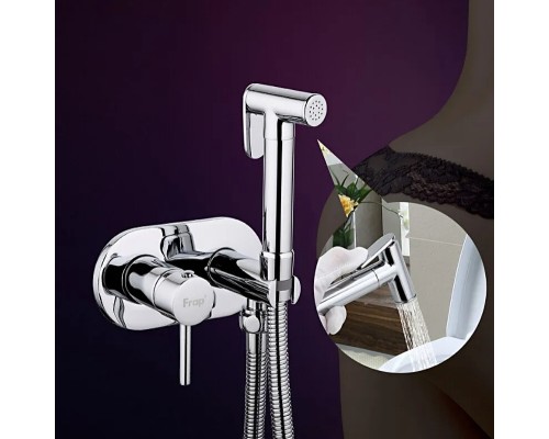 Гигиенический душ со смесителем Frap F7505 Хром