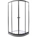 Душевой уголок Parly 90x90 ZE911B профиль Черный стекло прозрачное