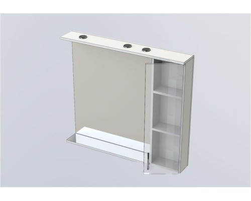 Зеркало-шкаф Aquanet Донна 100 белый дуб