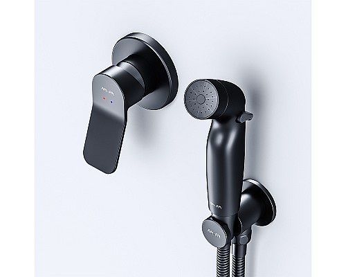 Гигиенический душ со смесителем AM.PM X-Joy F40H85A22 Черный