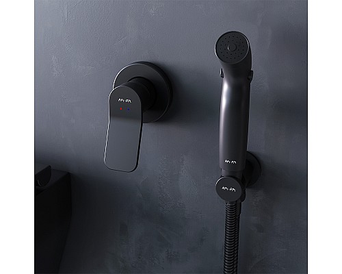 Гигиенический душ со смесителем AM.PM X-Joy F40H85A22 Черный
