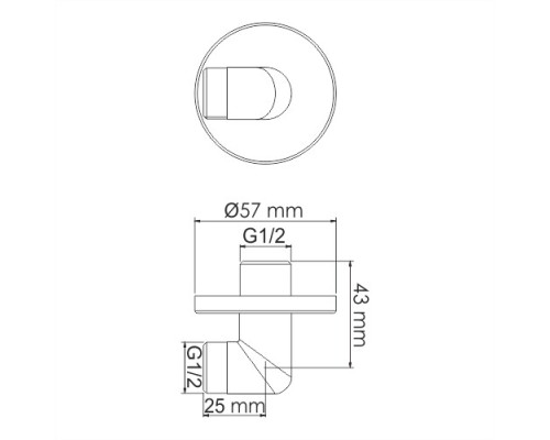 Подключение шланга WasserKRAFT A134
