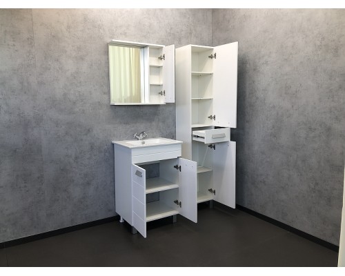 Тумба с раковиной Comforty Модена М-60 00-00001642 Белая матовая