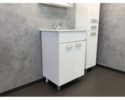 Тумба с раковиной Comforty Модена М-60 00-00001642 Белая матовая