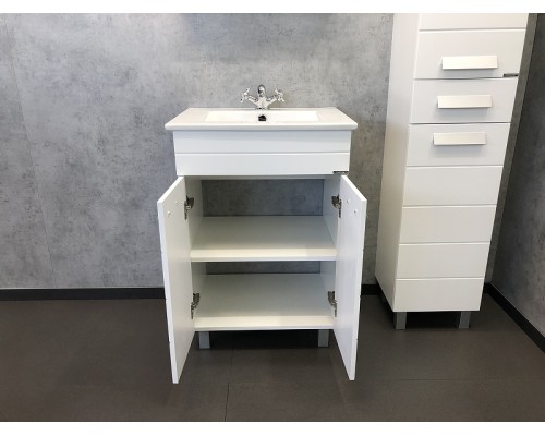 Тумба с раковиной Comforty Модена М-60 00-00001642 Белая матовая
