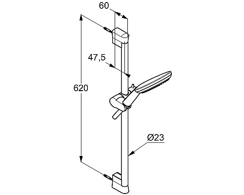Душевой гарнитур Kludi Freshline 6793005-00 Хром
