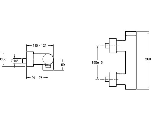 Смеситель для душа Jacob Delafon Composed E73091-TT Титан