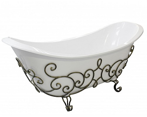 Кованый каркас для ванны Эстет Скарлет патина