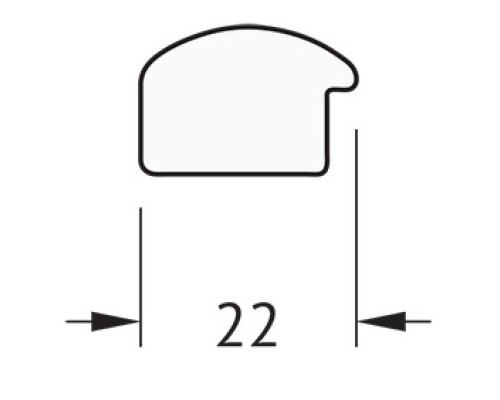 Зеркало Evoform Definite 138х48 BY 0705 в багетной раме - Вишня 22 мм