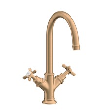 Смеситель для раковины Hansgrohe AXOR бронза