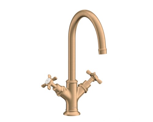 Смеситель для раковины Hansgrohe AXOR бронза