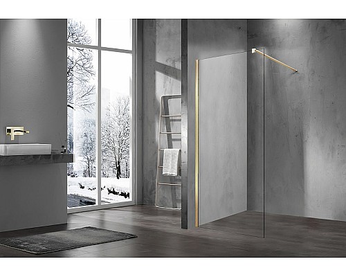 Душевая перегородка Vincea Walk-In 80 VSW-1H800CLG Золото