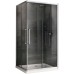 Душевой уголок Abber Schwarzer Diamant 120x90 профиль Хром стекло прозрачное