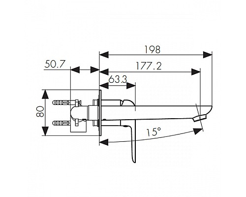 Смеситель для раковины KAISER Glory 69311