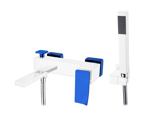 Смеситель для ванны Boheme Q 143-WUW.2 Белый Синий