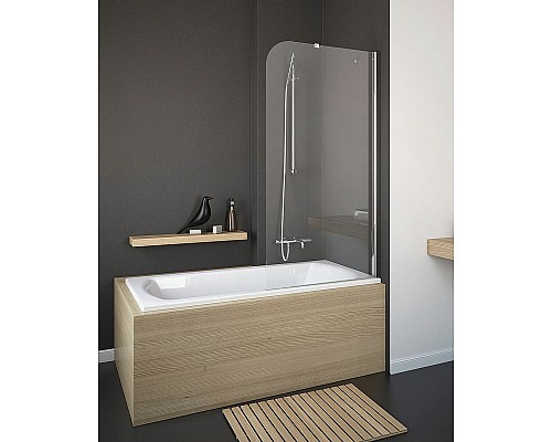 Шторка на ванну Radaway Torrenta PNJ 80 201101-101NR профиль Хром стекло прозрачное