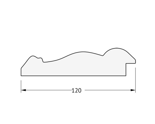 Зеркало Evoform Exclusive 162х72 BY 3584 с фацетом в багетной раме - Состаренное серебро с орнаментом 120 мм