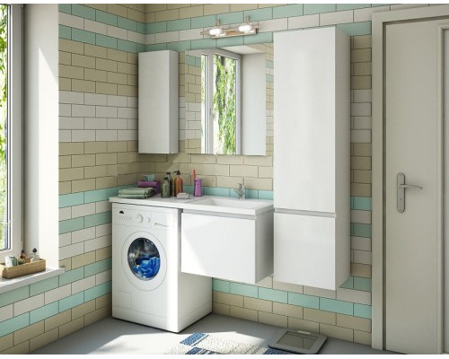 Тумба с раковиной Эстет Dallas Luxe 105 R ФР-00009674 подвесная Белая