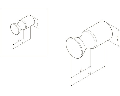 Крючок для полотенец AM.PM Sensation A3035500