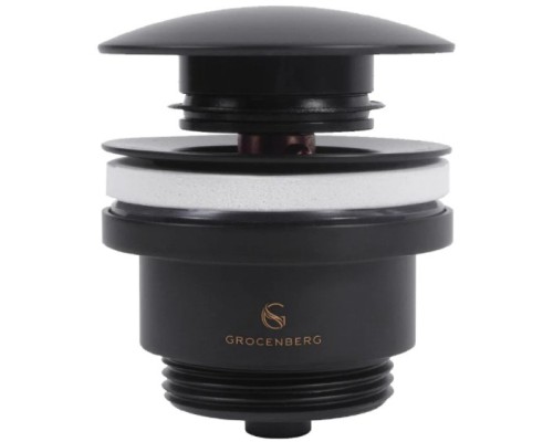 Донный клапан Grocenberg GB106 Черный матовый