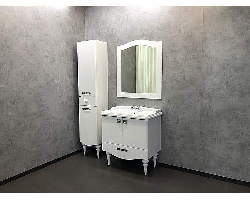 Шкаф пенал Comforty Монако 40 L 00004140124 Белый глянец