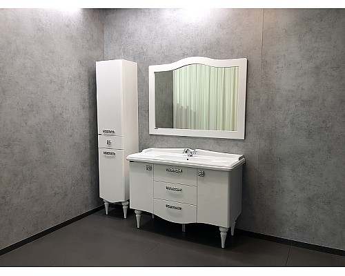 Шкаф пенал Comforty Монако 40 L 00004140124 Белый глянец