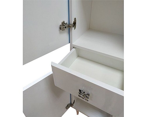 Шкаф пенал Comforty Монако 40 L 00004140124 Белый глянец