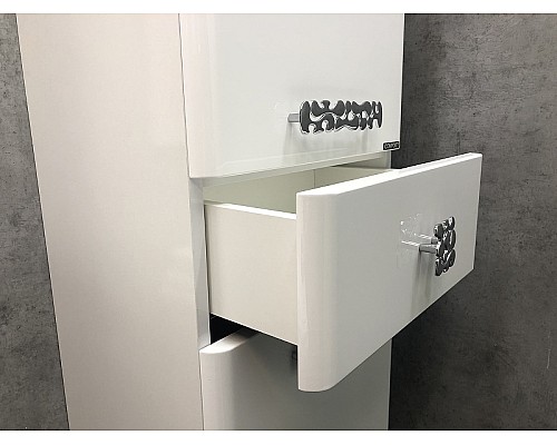 Шкаф пенал Comforty Монако 40 L 00004140124 Белый глянец