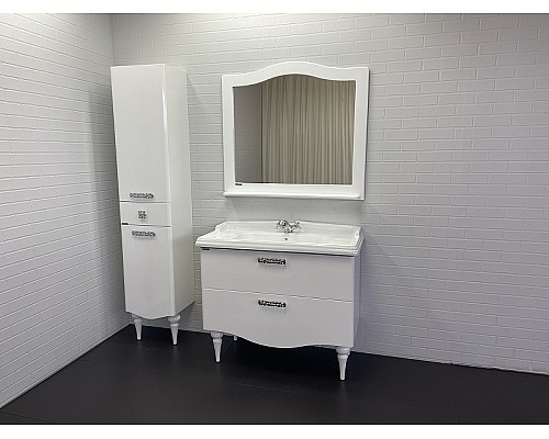 Шкаф пенал Comforty Монако 40 L 00004140124 Белый глянец