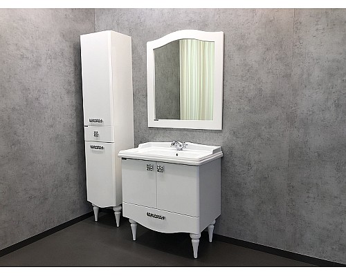 Шкаф пенал Comforty Монако 40 L 00004140124 Белый глянец