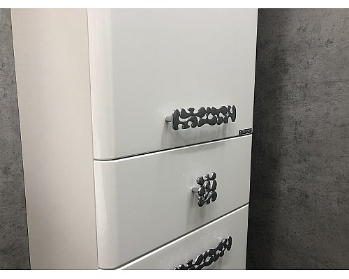 Шкаф пенал Comforty Монако 40 L 00004140124 Белый глянец