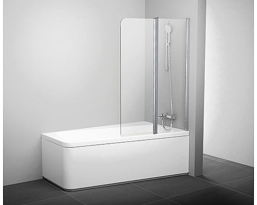 Шторка для ванны Ravak R блестящая+транспарент 7QRA0C03Z1