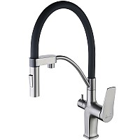 Смеситель для кухни Lemark Bronx LM3761GM Графит