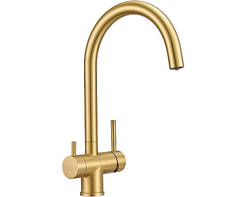 Смеситель для кухни Milacio Ultra MCU.554.GD Золото брашированное