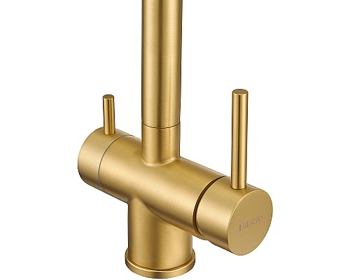 Смеситель для кухни Milacio Ultra MCU.554.GD Золото брашированное